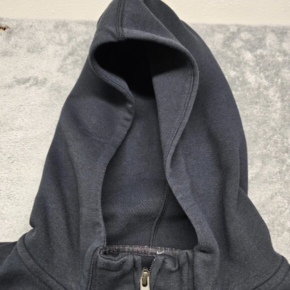Nike Yoga Dri-Fit Hooded Sweatshirt Womens L Black Full-Zip Fleece Training - Picture 7 of 14